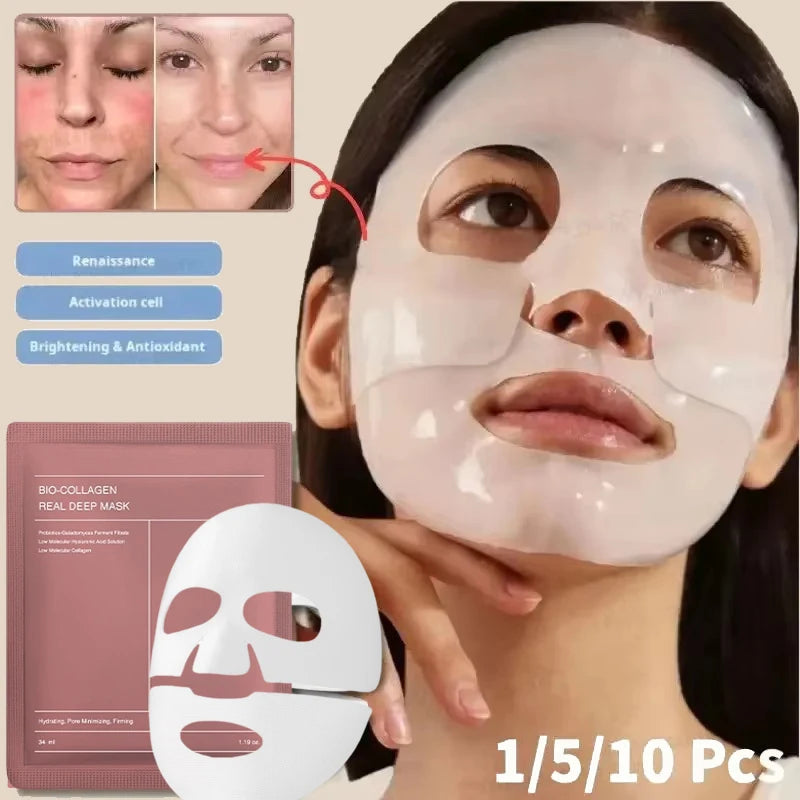 Bio-Collagen Real Deep Mask Anti-Wrinkle Lifting Face Mask With Hydrol