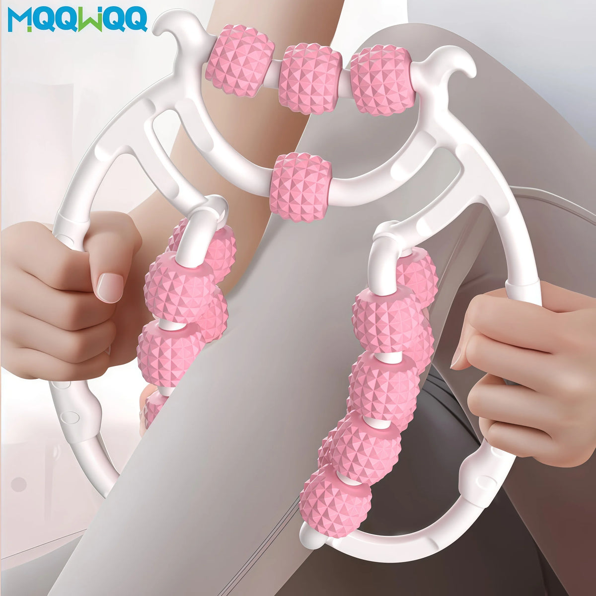 Newest 20 Wheel Annular Leg Clamp Massager Anti-cellulite Massager Bod