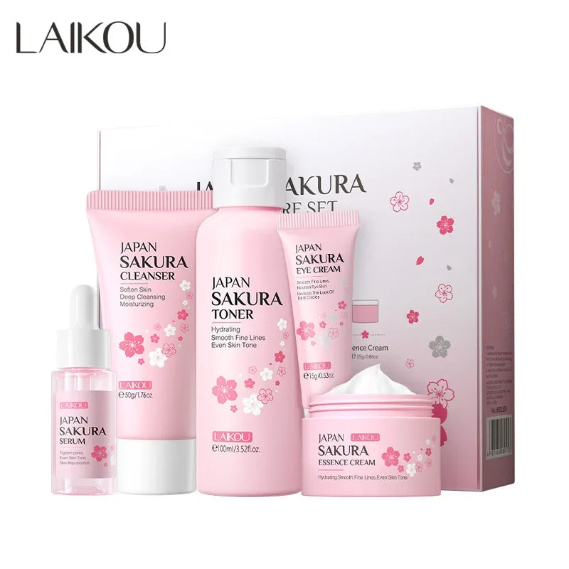 LAIKOU Sakura Kit Skin Care Sets Moisturizing and Reducing