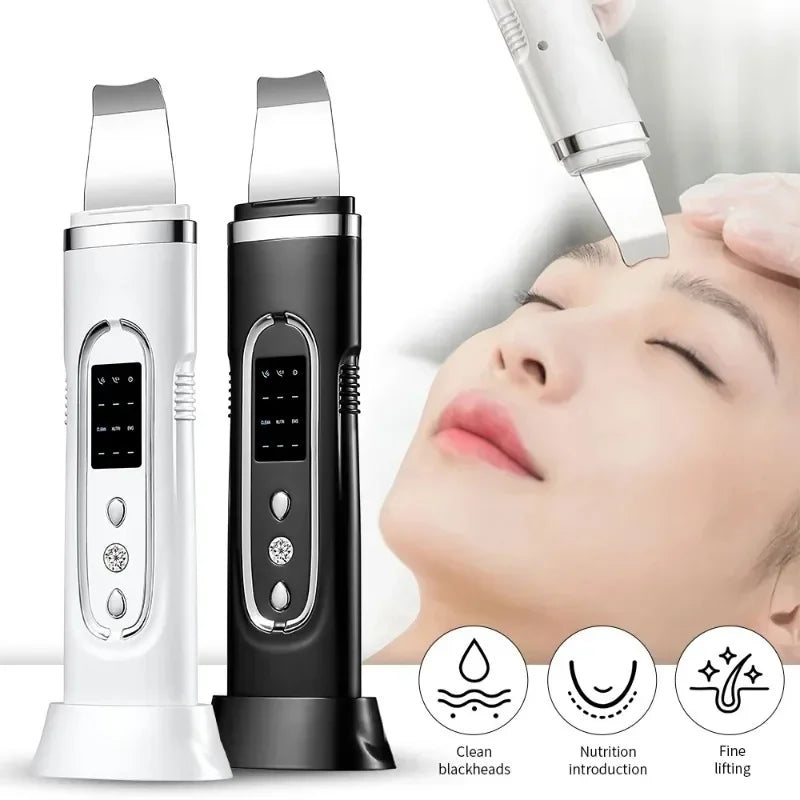 Ultrasonic Skin Scrubber Electric Facial Cleansing Pore Deep Cleanser