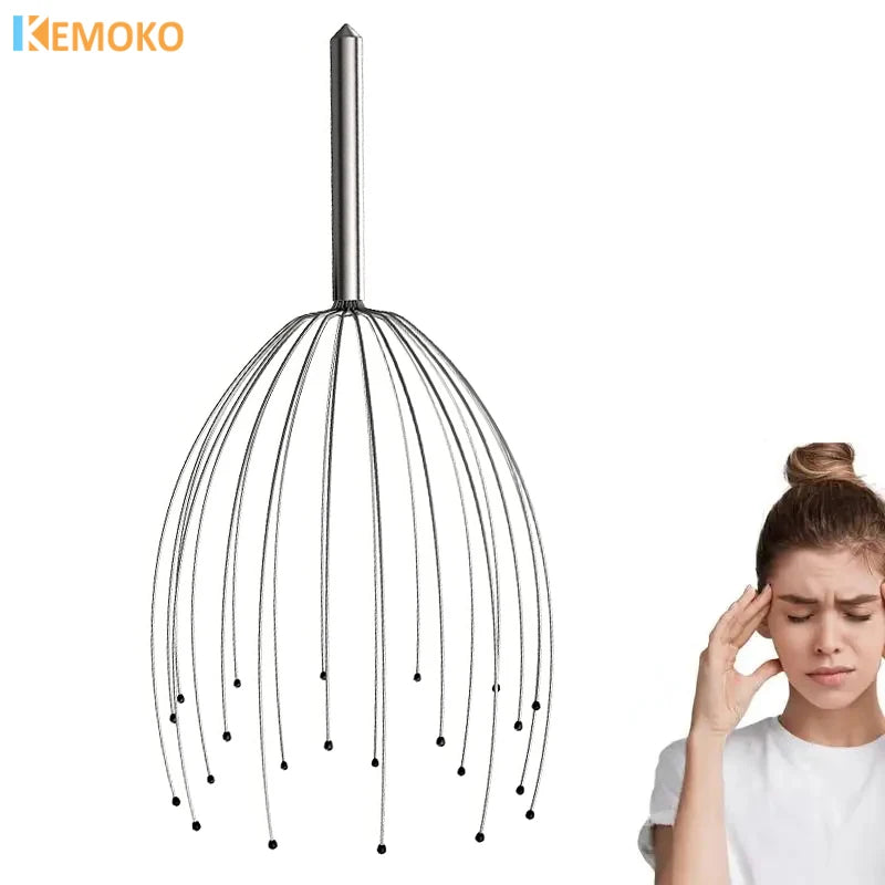 Head Massager Head Scratching Octopus Scalp 24 Fingers Non Soul