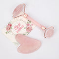 Natural Jade Face Roller Gua Sha Scraper Set Face Neck